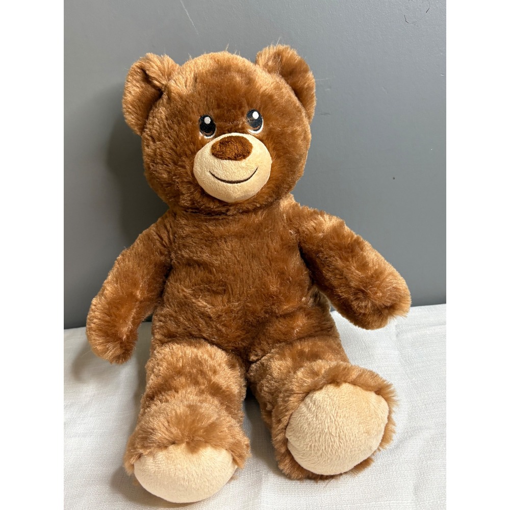 Build-A-Bear Workshop Classic Brown Teddy Bear Plush Stuffed Animal Red Heart